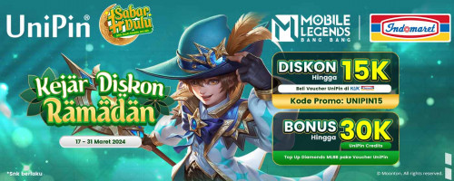 Kejar Diskon Ramadan – Diskon hingga 15,000 di Klik Indomaret dan Bonus hingga 30k Setiap Top Up Diamonds MLBB